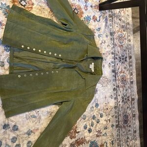 Ami Green Button-Up 100% leather